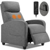 JHK Recliner Chair Massage Reclining For Adults Comfortable Fabric Recliner Sofa Adjustable Home Theater Seat Lounge With Padded