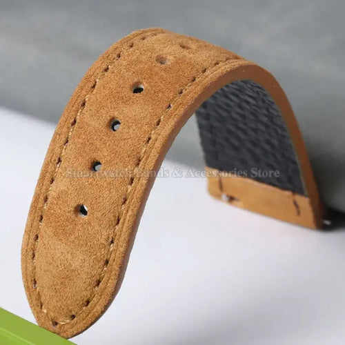 Amazfit Leather Watch Strap Vintage Suede Quick Release - Handmade Stitching