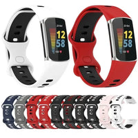 Fitbit Charge 5 6 Soft Silicone Strap - Sports Band