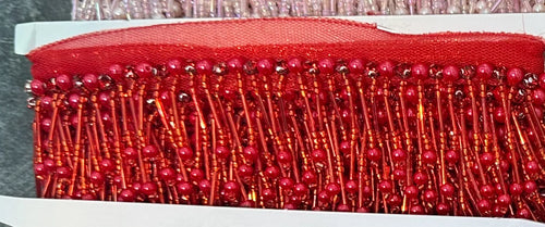 Glass Pearl & Bead Tassel Fringe (5 Yards)