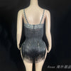 Custom Fringe Rhinestone Bodysuit & Stage Performance Dance Costume