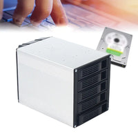 5 Bays SATA SAS D Drive Bay Hard Drive Disk Case Enclosure 2.5"/3.5" Hard Drive Enclosure