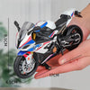 1/12 BMW S1000RR Мотоцикл Іграшка 1:12 RMZ City Diecast Металева гоночна модель Super Sport Мініатюрна колекція подарунків для хлопчиків