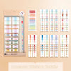 Macaron Retro Index Sticker Tab Pack, Page Point Marking Labels, Calendar Schedule Memo Flag Sticker Tab for Office School