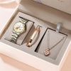 Women's Automatic Flower Skeleton Watch Jubilee Bracelet
