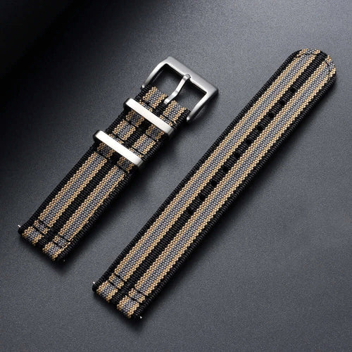 Amazfit Nylon Ribbed Watch Band Quick Release Sport Strap For Smartwatch