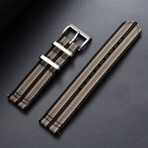 OnePlus Smartwatch Bands Ribbed Nylon Woven Canvas Fabric Quick Release Watch Straps