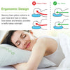 2Pcs Bamboo Memory Foam Pillow For Head Neck Rest Sleeping Shredded Pillow Washable Cover Queen Size Pillow