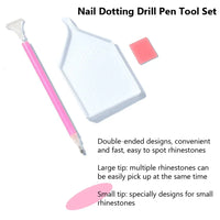 3PC Rhinestone Pen Tool Set with Tray and Wax Pad