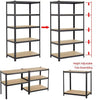 Shelving Units,5 Tier Garage Shelf Unit Metal Shelves Storage Boltless Rack,Workshop Adjustable For Warehouse,Home,Office&Pantry