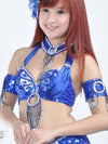 The Stardust Oasis Sirena – Sequined & Beaded Push-Up Belly Dance Bra Top