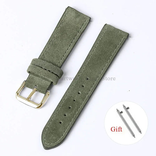 OnePlus Smartwatch Vintage Suede Leather Band Quick Release Strap