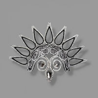 Multicolored Rhinestone Headpiece Base