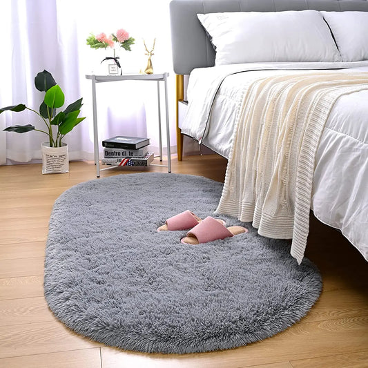 Luxury Velvet Fluffy Carpet Soft Children Rugs Room Mat Modern Shaggy Area Rug for Bedroom Bedside Home Decor