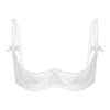 Lace Underwire Half-Cup Push-Up Bra
