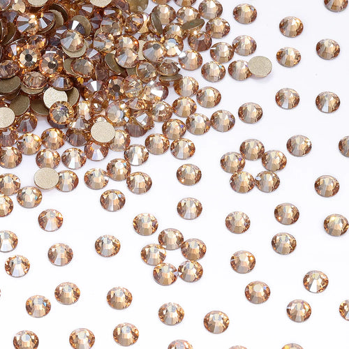 SS3-SS30 Gold Bottom Flat Back Glass High Quality Crystal Rhinestones