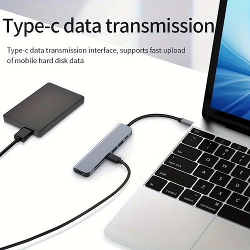 Type C HUB 4K 30Hz USB C To HDTV-compatible PD 100W Adapter For Macbook Air Pro Samsung USB 3.0 HUB Multi Splitter Converter