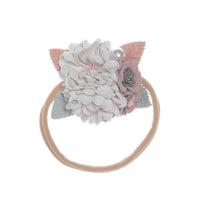 Elegant Baby Girls Headband with Shiny Rhinestones and Lace Bow Soft Elastic Hair Band for Photo Shoots and Special Occasions