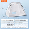 VEVOR Portable Paint Both Shelter 7.5x5.2x5.2/10x7x6ft Складаний намет для фарбування розпиленням для меблів. Інструмент для хобі.