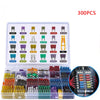 300pcs Fuse Car Blade Fuse Assortment Assorted Kit 5/7/10/15/20/25/30A Mini Small Size Blade Set Auto Truck Automotive Fuse