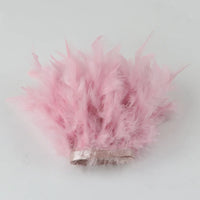Multicolor Turkey Feather Trim Fringe Fluffy Ribbon