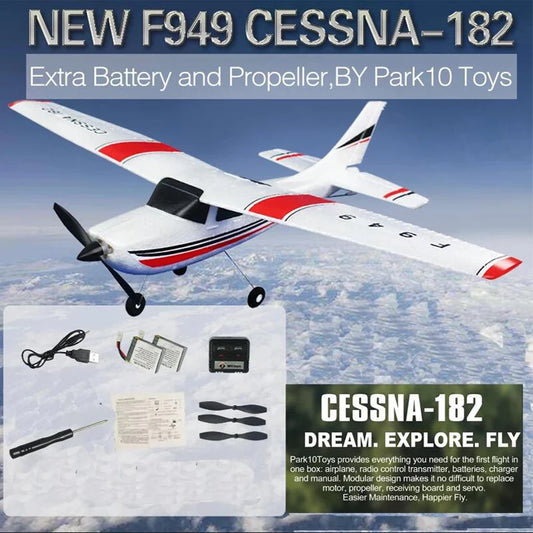 WLtoys F949 2.4G 3D6G 3Ch Літак на радіоуправлінні з фіксованим крилом Літак на відкритому повітрі Іграшки Drone RTF Оновлена ​​версія Цифровий сервопривід F949S з гіроскопом