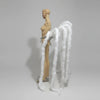 Long Feather Waterfall Backpiece Costume Accessory
