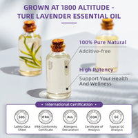 HIQILI 100ML True Lavender Essential Oils for Diffuser Humidifier Massage Aromatherapy Pure Natural Aroma Oil for Candle Making