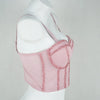 Pearl Beaded Bustier Corset Crop Top Push-Up Evening Party Camisole