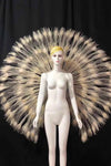 Showgirl Feather Backpiece and Rhinestone Headdress Set