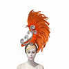 The Stardust Royal Plume – Feathered Carnival & Cabaret Stage Headdress