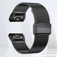 Garmin Stainless Steel Band - Durable Metal Strap Bracelet