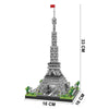 Knew Built Exquisite Paris Eiffel Tower Micro Mini Building Blocks Toys Set: LED Illuminated, Perfect Gift Illuminate Your World
