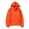 Solid Color Plus Size Hoodie Mens Smooth Sports Pullover Sweatshirt