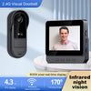 2.4G WiFi Wireless Video Doorbell IR Night Vision Video Intercom Door Bell Waterproof Video Intercom Door Camera for Home Safety