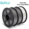 SUNLU PETG 3D Filament 1KG 3 Rolls 1.75mm +/-0.02MM 3D Printing Filament Neatly Wound Filament Vacuum Packing Fast Shipping EzBuyCo