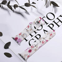 Apple Watch Silicone Strap - Floral Design - Soft and Comfortable