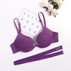 Women Low Cut Push Up Bra Sexy Backless Underwear Deep V Cross Back Bras Female Breathable Intimates Seamless Convertible Bra