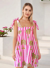 Women s Boho Floral Print Spaghetti Strap Maxi Dress with Ruffle Hem for Summer Vacation Beach Party Casual Wear