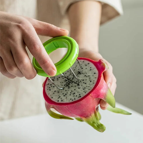 Kiwi Cutter Peeler Slicer Kitchen Detachable Creative Gadgets Stainless Steel Lemon Peeling Tools Fruits Salad Maker Accessories