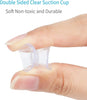 5/20PCS Double Sided Plastic Suction Cup Vacuum Non-slip Clear Sucker Pad for Glass Car Window Table Top Spacer DIY Soap Holder