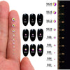 1440PCS SS3-SS20 Mix Size Non-Hotfix Glass FlatBack Rhinestones