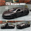 1/36 McLaren 600LT Toy Car For Children RMZ City Diecast Miniature Vehicle Model Super Pull Back Car Collection Gift for Boys