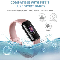 Fitbit Luxe Silicone Band - Soft Waterproof Comfortable Strap