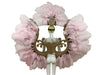 Two-Layer Feather Backpiece with Matching Rhinestone Headdress