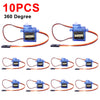 1-100pcs SG90 9G Micro Digital Servo Motor 180/360° Fixed-Wing Micro Gear Servo Motor for Rc Helicopter Toy Airplane Aircraft
