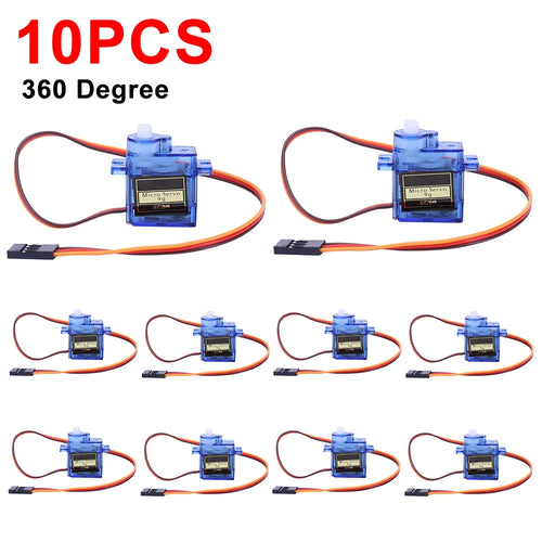 1-100pcs SG90 9G Micro Digital Servo Motor 180/360° Fixed-Wing Micro Gear Servo Motor for Rc Helicopter Toy Airplane Aircraft