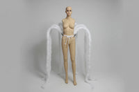 Long Feather Waterfall Backpiece Costume Accessory