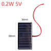Solar Panel 3/5W 5/12V Micro Solar Board Portable Fast Charger Polysilicon DIY Solar Cells System Mini Outdoor Battery Charger