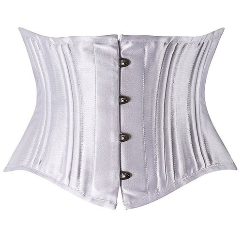 24 Steel Bone Underbust Corset Heavy Duty Waist Trainer Cincher Bustier